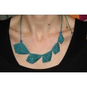 Macrame Leaves Necklace