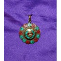 Bronze pendant from Nepal .