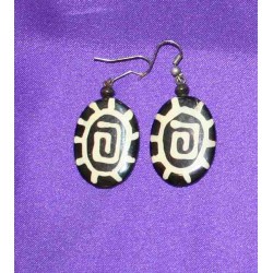 Bone earrings from Nepal