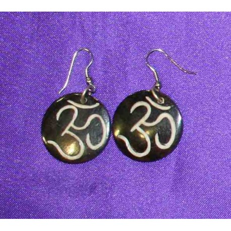 Bone earrings from Nepal