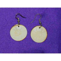 Bone earrings from Nepal