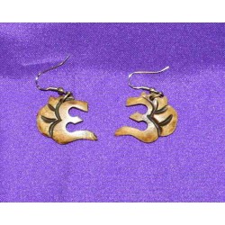 Bone earrings from Nepal