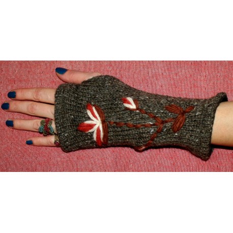 Woolen Gloves with Insulation from Nepal