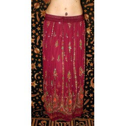 Embroidered Long Skirt Free Size