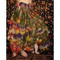 Boho Tie Dye Long Skirt Free Size