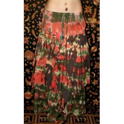 Boho Tie Dye Long Skirt Free Size