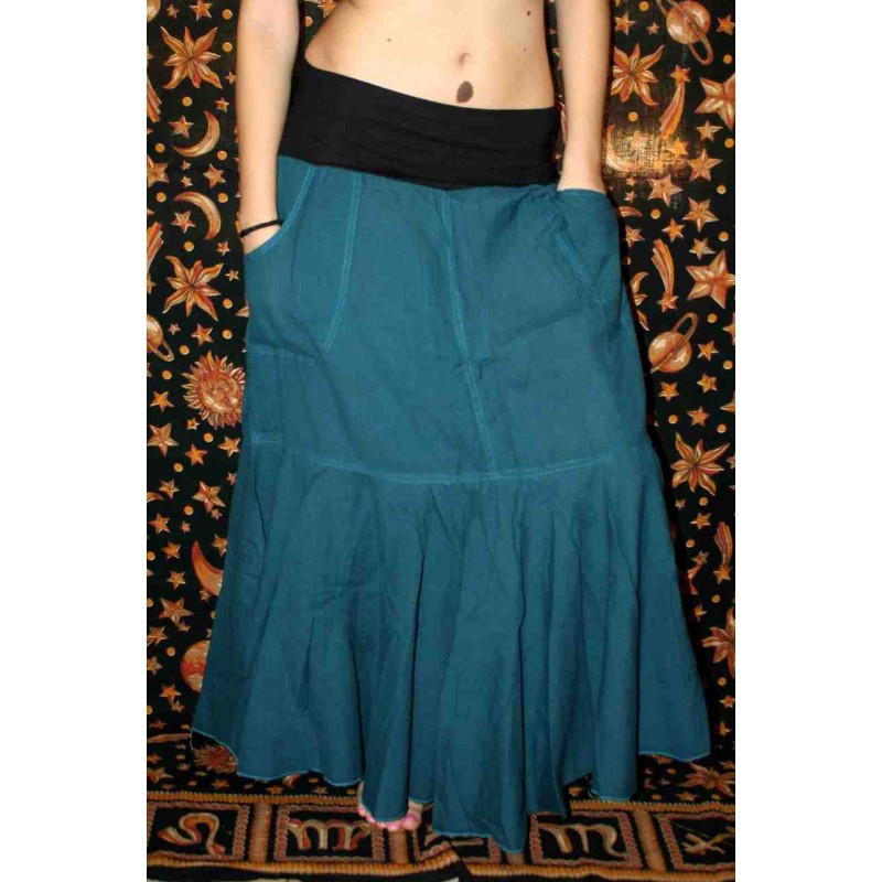Cotton Skirt from Nepal - Atma Ethnic Arts