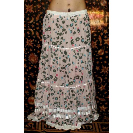 Cotton Long Boho Skirt from India