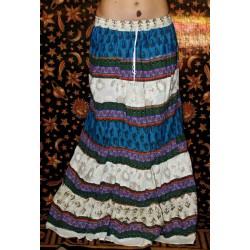 Cotton Long Boho Skirt from India