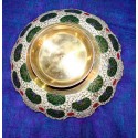 Brass enamel plate