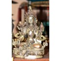 Bronze statue Green Tara