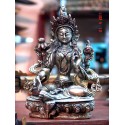 Bronze statue Green Tara