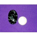 Obsidian Snowflake Cabochons