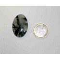 Turmalinated Quartz Cabochons