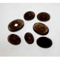 Smoky Quartz Faceted Cabochons