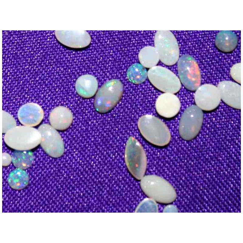 Fire Opal small Cabochons - Atma Ethnic Arts