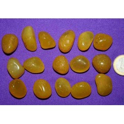 Yellow Onyx Tumbled Stone