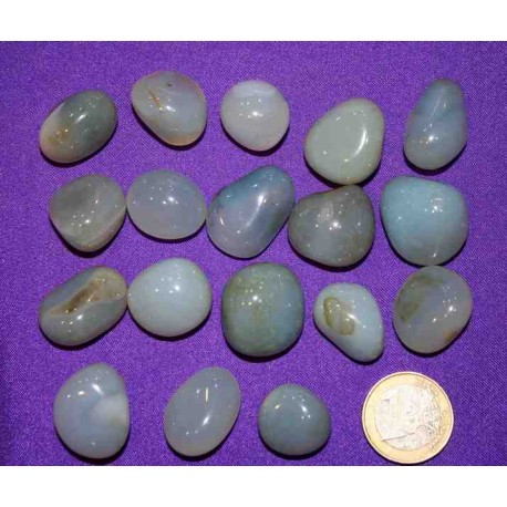 Blue Agate Tumbled Stone