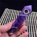 Natural Amethyst Crystal Smoking Pipe