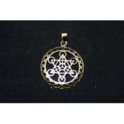 Bronze pendant from India .