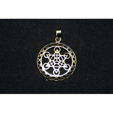 Bronze pendant from India .
