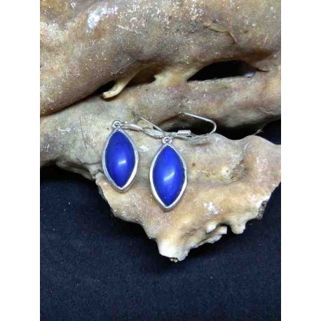 Lapis Lazuli Handmade Earring in Silver