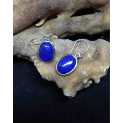 Lapis Lazuli Handmade Earring in Silver