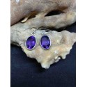 Amethyst Handmade Earring in Silver