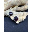 Garnet Handmade Earring in Silver