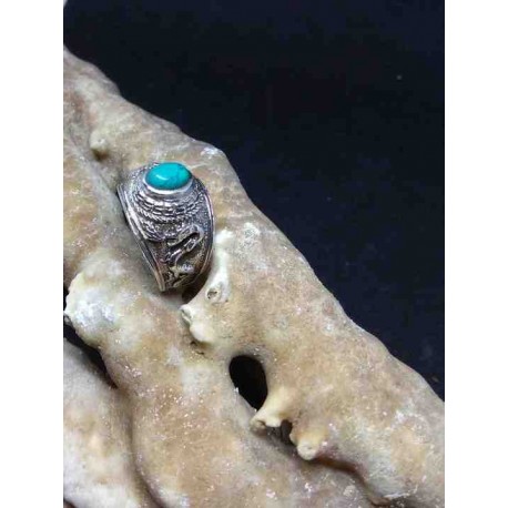 Turquoise Handmade Silver 925 Ring from India