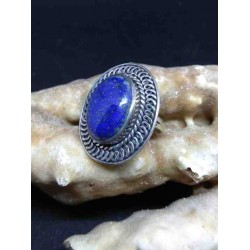 Lapis Lazuli Handmade Silver 925 Ring from India