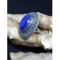 Lapis Lazuli Handmade Silver 925 Ring from India