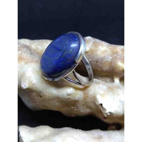 Lapis Lazuli Handmade Silver 925 Ring from India