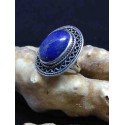 Lapis Lazuli Handmade Silver 925 Ring from India