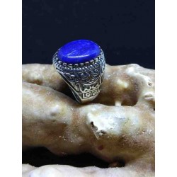 Lapis Lazuli Handmade Silver 925 Ring from India