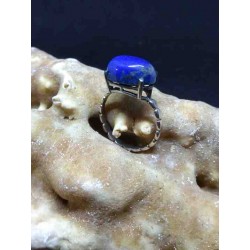 Lapis Lazuli Handmade Silver 925 Ring from India