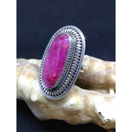 Ruby Handmade Silver 925 Ring from India