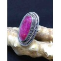 Ruby Handmade Silver 925 Ring from India