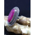 Ruby Handmade Silver 925 Ring from India