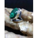 Malachite Handmade Silver 925 Ring from India
