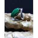 Malachite Handmade Silver 925 Ring from India