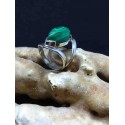 Malachite Handmade Silver 925 Ring from India