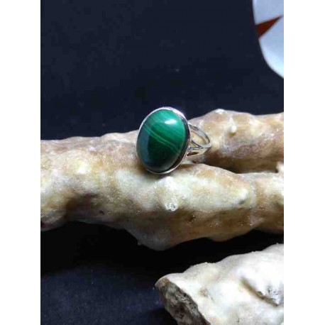 Malachite Handmade Silver 925 Ring from India