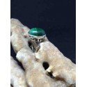 Malachite Handmade Silver 925 Ring from India