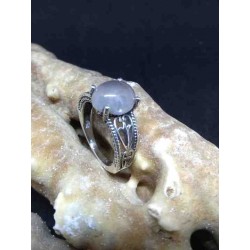 Rose Quartz Handmade Silver 925 Ring from India