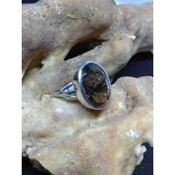 Smoke Quartz Handmade Silver 925 Ring from India