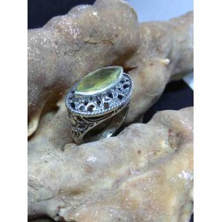 Citrine Handmade Silver 925 Ring from India