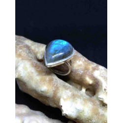 Labradorite Handmade Silver 925 Ring from India