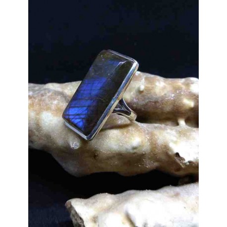 Labradorite Handmade Silver 925 Ring from India