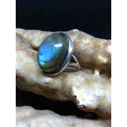 Labradorite Handmade Silver 925 Ring from India